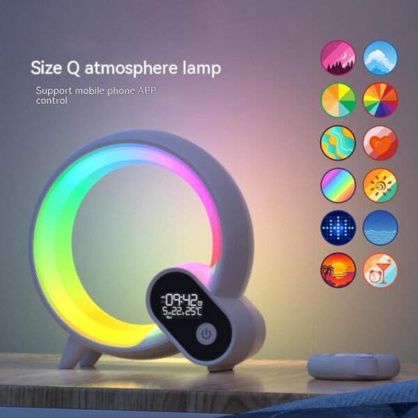 Smart Sunrise Alarm Clock with Bluetooth Audio & Colorful Light